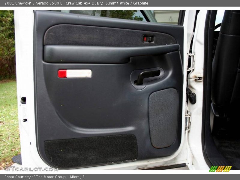 Summit White / Graphite 2001 Chevrolet Silverado 3500 LT Crew Cab 4x4 Dually