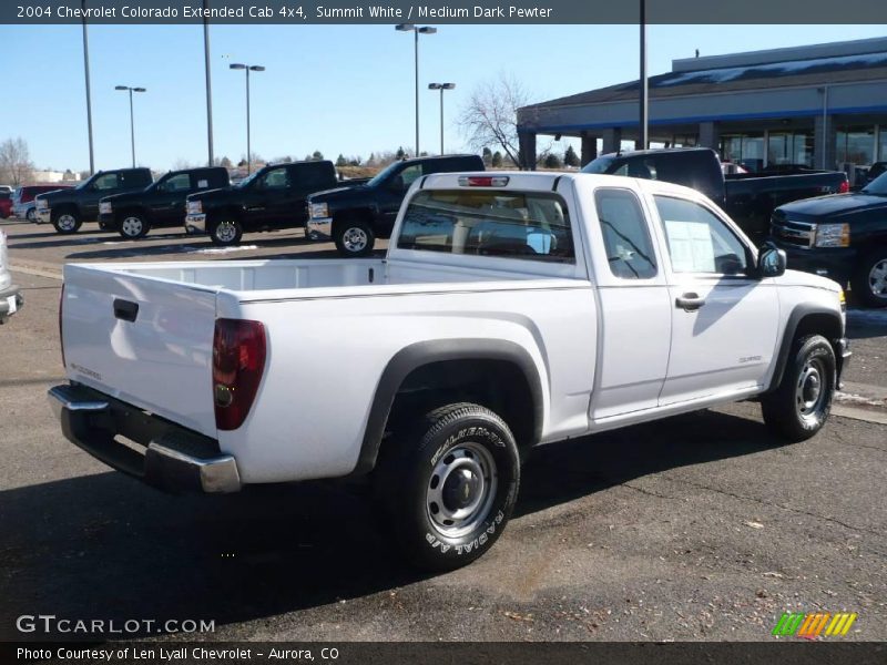 Summit White / Medium Dark Pewter 2004 Chevrolet Colorado Extended Cab 4x4