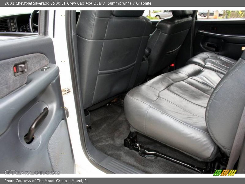 Summit White / Graphite 2001 Chevrolet Silverado 3500 LT Crew Cab 4x4 Dually