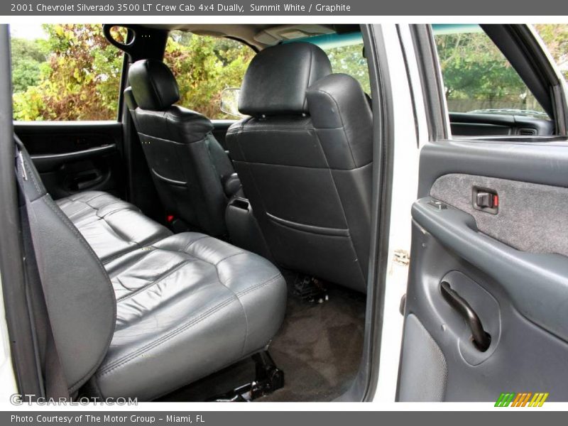 Summit White / Graphite 2001 Chevrolet Silverado 3500 LT Crew Cab 4x4 Dually