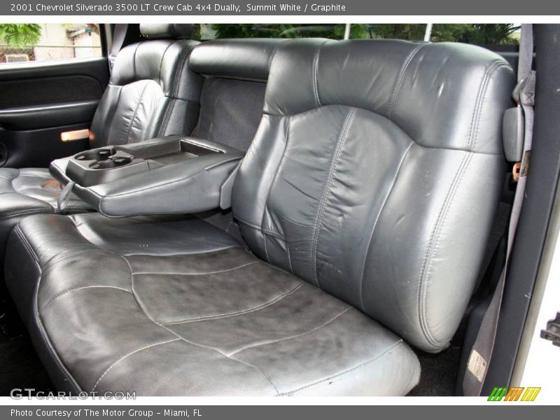 Summit White / Graphite 2001 Chevrolet Silverado 3500 LT Crew Cab 4x4 Dually