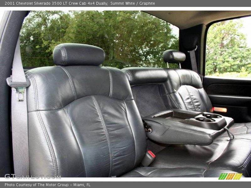 Summit White / Graphite 2001 Chevrolet Silverado 3500 LT Crew Cab 4x4 Dually