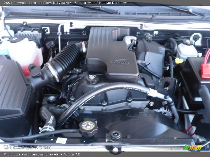 Summit White / Medium Dark Pewter 2004 Chevrolet Colorado Extended Cab 4x4