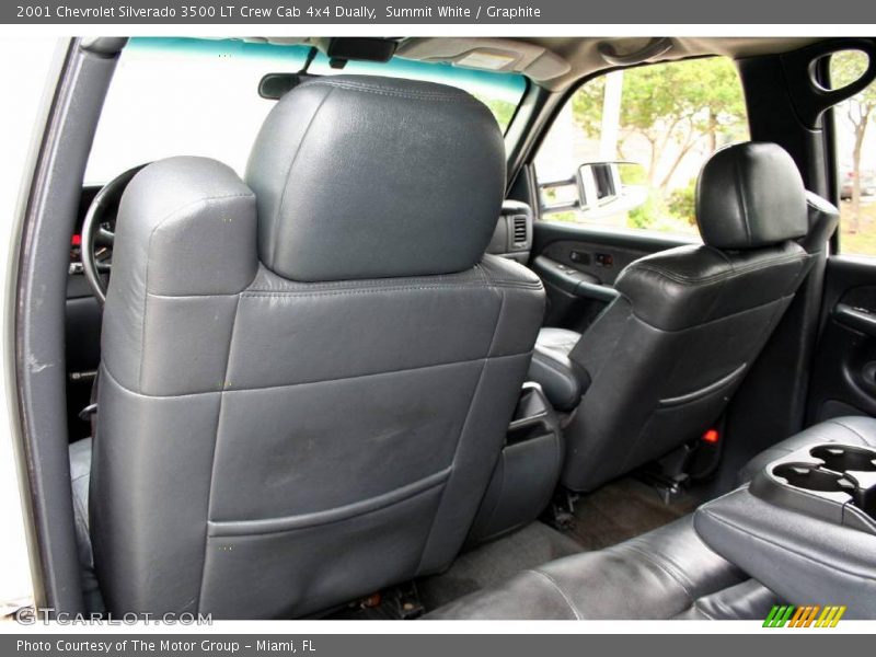 Summit White / Graphite 2001 Chevrolet Silverado 3500 LT Crew Cab 4x4 Dually