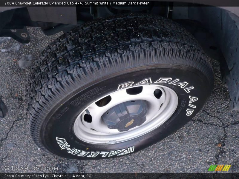 Summit White / Medium Dark Pewter 2004 Chevrolet Colorado Extended Cab 4x4