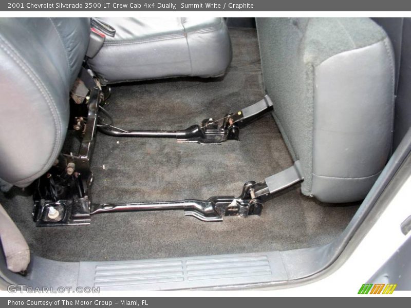 Summit White / Graphite 2001 Chevrolet Silverado 3500 LT Crew Cab 4x4 Dually