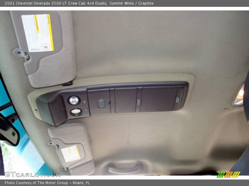 Summit White / Graphite 2001 Chevrolet Silverado 3500 LT Crew Cab 4x4 Dually