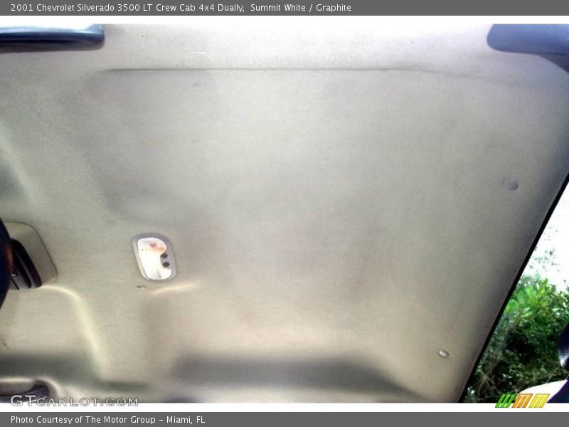Summit White / Graphite 2001 Chevrolet Silverado 3500 LT Crew Cab 4x4 Dually
