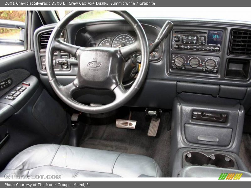Summit White / Graphite 2001 Chevrolet Silverado 3500 LT Crew Cab 4x4 Dually
