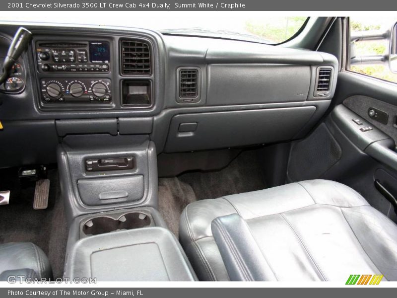 Summit White / Graphite 2001 Chevrolet Silverado 3500 LT Crew Cab 4x4 Dually