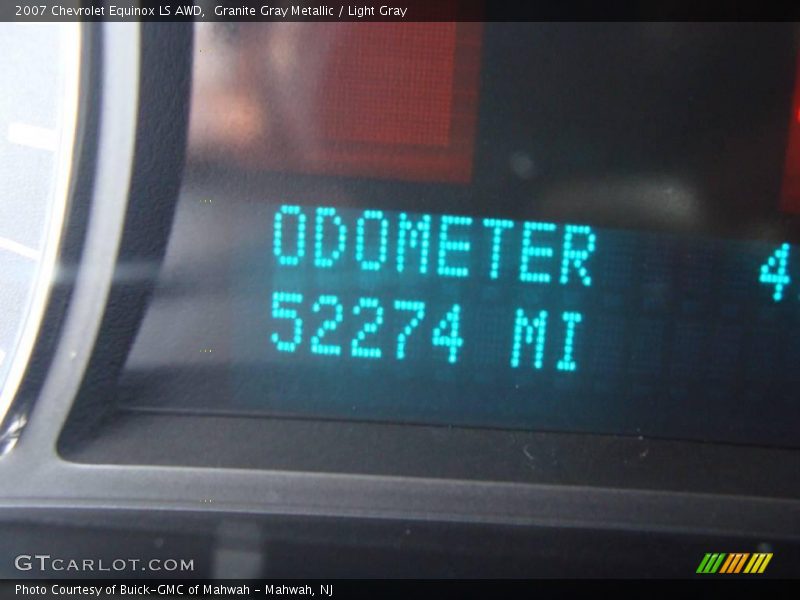 Granite Gray Metallic / Light Gray 2007 Chevrolet Equinox LS AWD