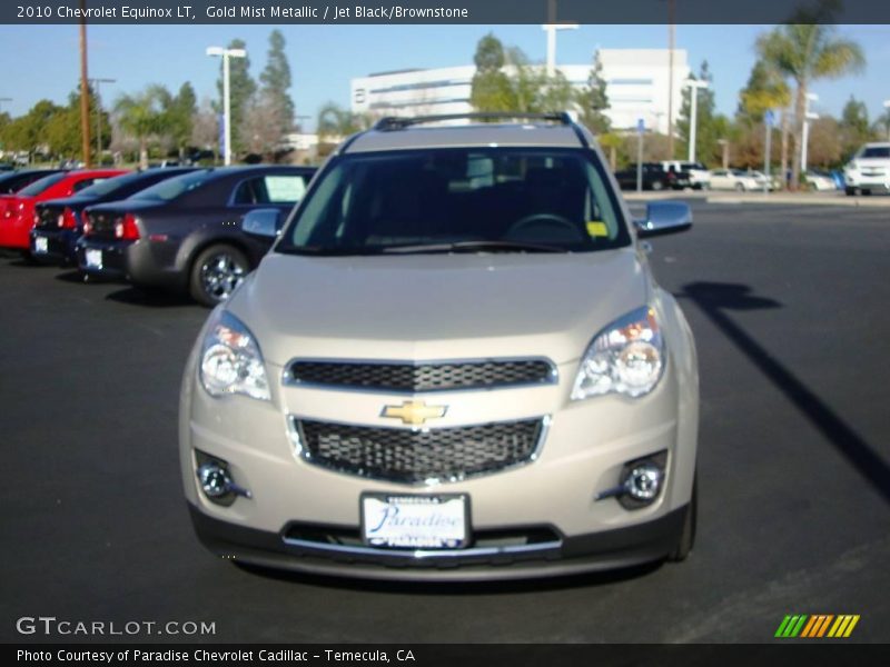 Gold Mist Metallic / Jet Black/Brownstone 2010 Chevrolet Equinox LT