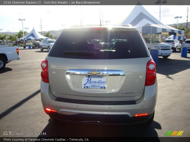 Gold Mist Metallic / Jet Black/Brownstone 2010 Chevrolet Equinox LT