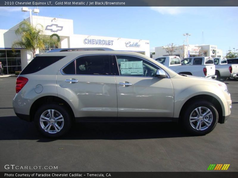 Gold Mist Metallic / Jet Black/Brownstone 2010 Chevrolet Equinox LT