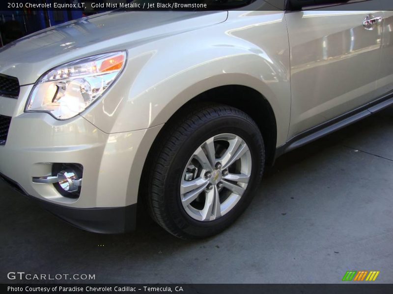 Gold Mist Metallic / Jet Black/Brownstone 2010 Chevrolet Equinox LT
