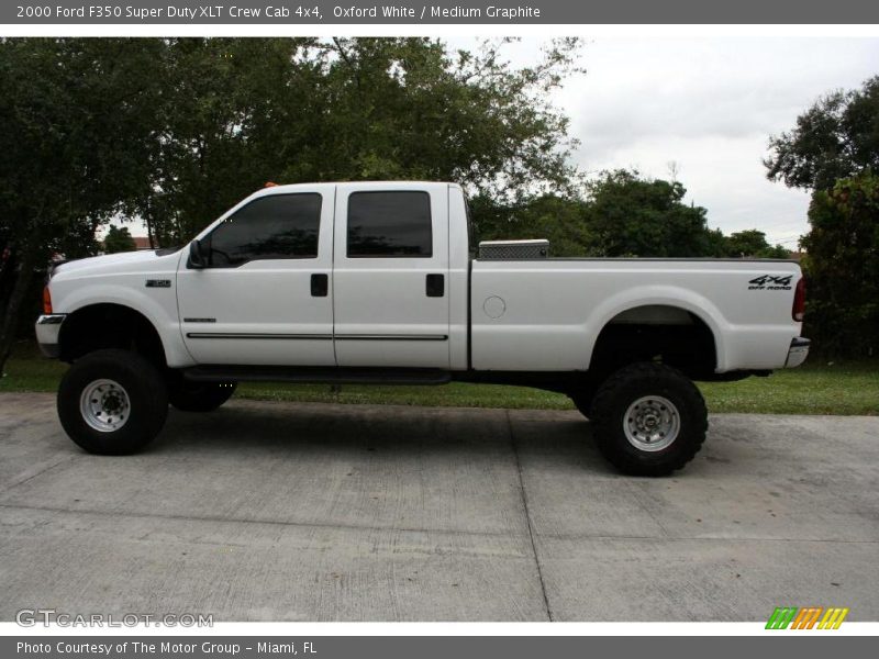 Oxford White / Medium Graphite 2000 Ford F350 Super Duty XLT Crew Cab 4x4