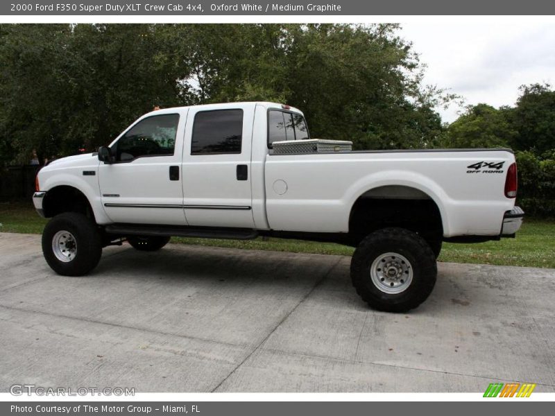 Oxford White / Medium Graphite 2000 Ford F350 Super Duty XLT Crew Cab 4x4