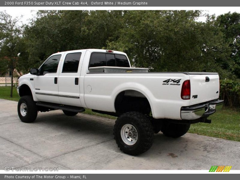 Oxford White / Medium Graphite 2000 Ford F350 Super Duty XLT Crew Cab 4x4