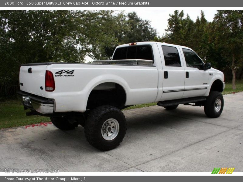 Oxford White / Medium Graphite 2000 Ford F350 Super Duty XLT Crew Cab 4x4