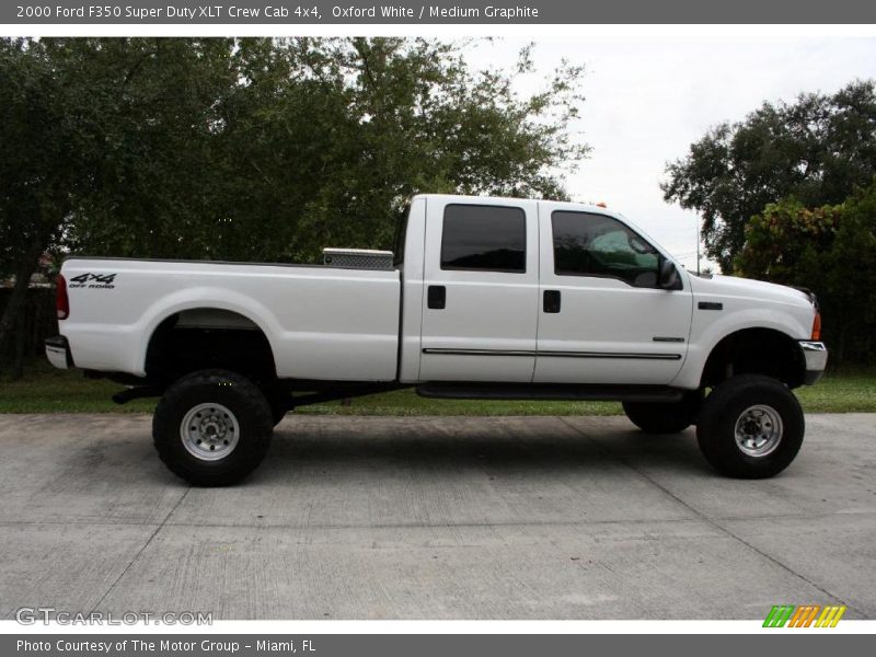 Oxford White / Medium Graphite 2000 Ford F350 Super Duty XLT Crew Cab 4x4