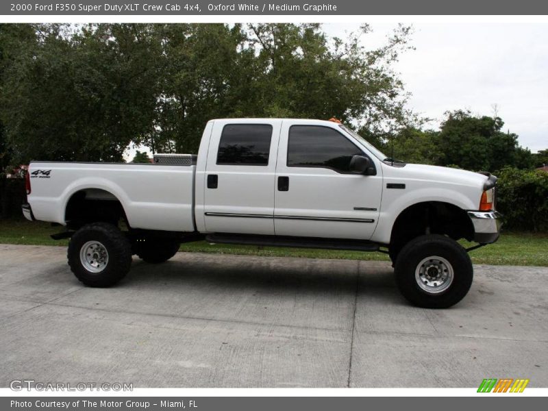 Oxford White / Medium Graphite 2000 Ford F350 Super Duty XLT Crew Cab 4x4