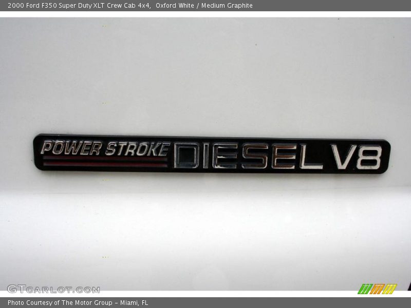 Oxford White / Medium Graphite 2000 Ford F350 Super Duty XLT Crew Cab 4x4