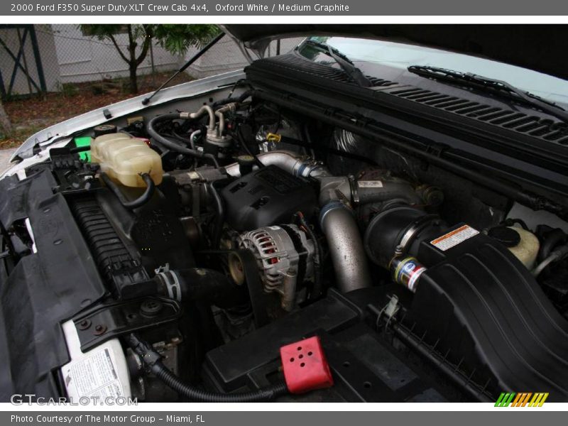 Oxford White / Medium Graphite 2000 Ford F350 Super Duty XLT Crew Cab 4x4