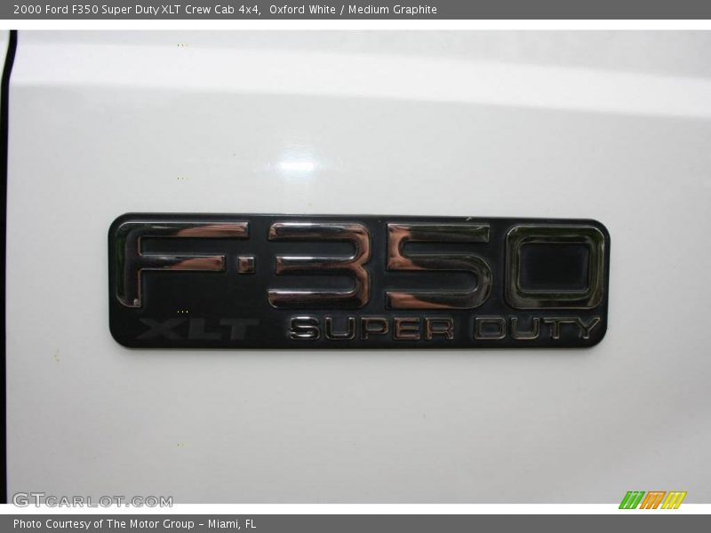 Oxford White / Medium Graphite 2000 Ford F350 Super Duty XLT Crew Cab 4x4