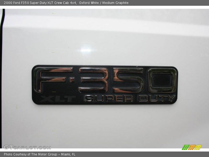 Oxford White / Medium Graphite 2000 Ford F350 Super Duty XLT Crew Cab 4x4