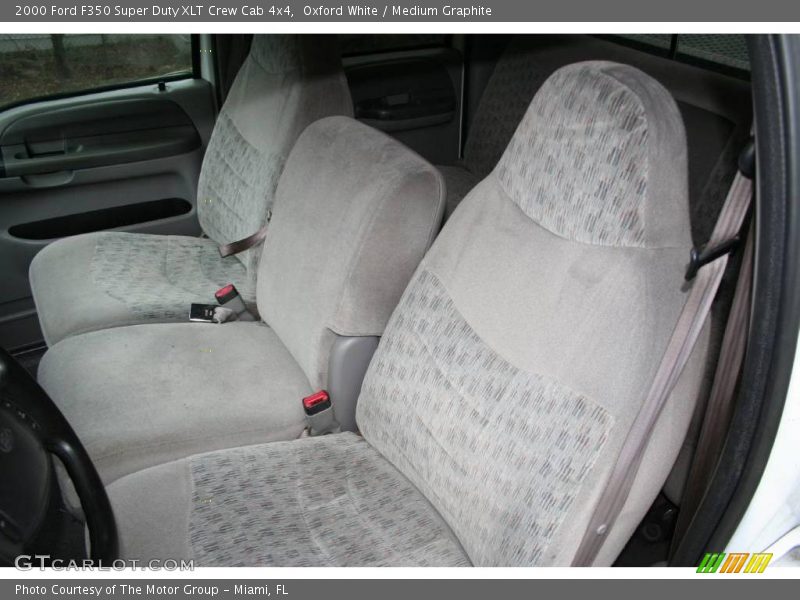 Oxford White / Medium Graphite 2000 Ford F350 Super Duty XLT Crew Cab 4x4