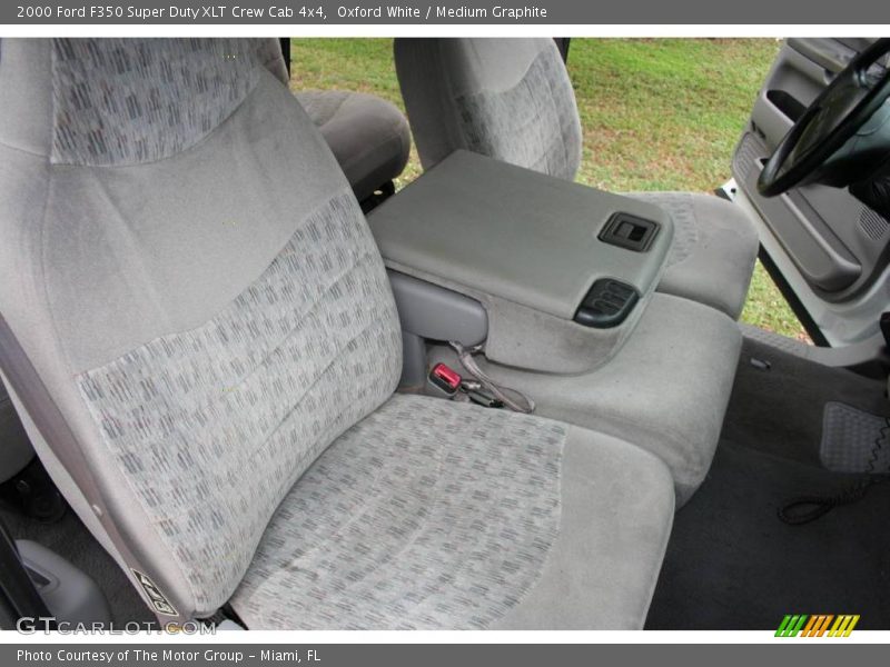 Oxford White / Medium Graphite 2000 Ford F350 Super Duty XLT Crew Cab 4x4
