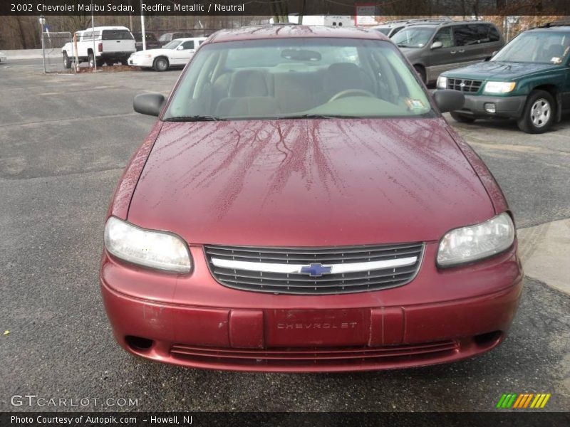 Redfire Metallic / Neutral 2002 Chevrolet Malibu Sedan