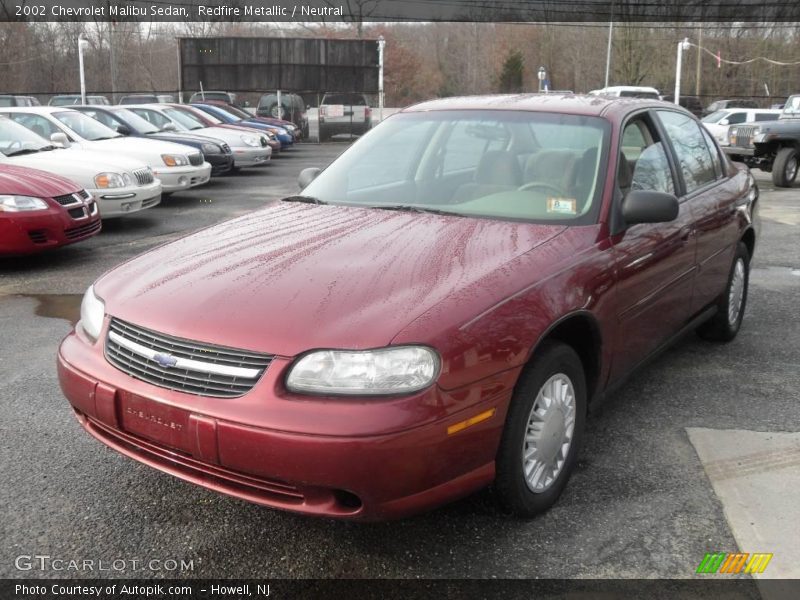 Redfire Metallic / Neutral 2002 Chevrolet Malibu Sedan
