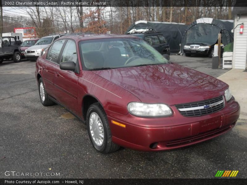 Redfire Metallic / Neutral 2002 Chevrolet Malibu Sedan