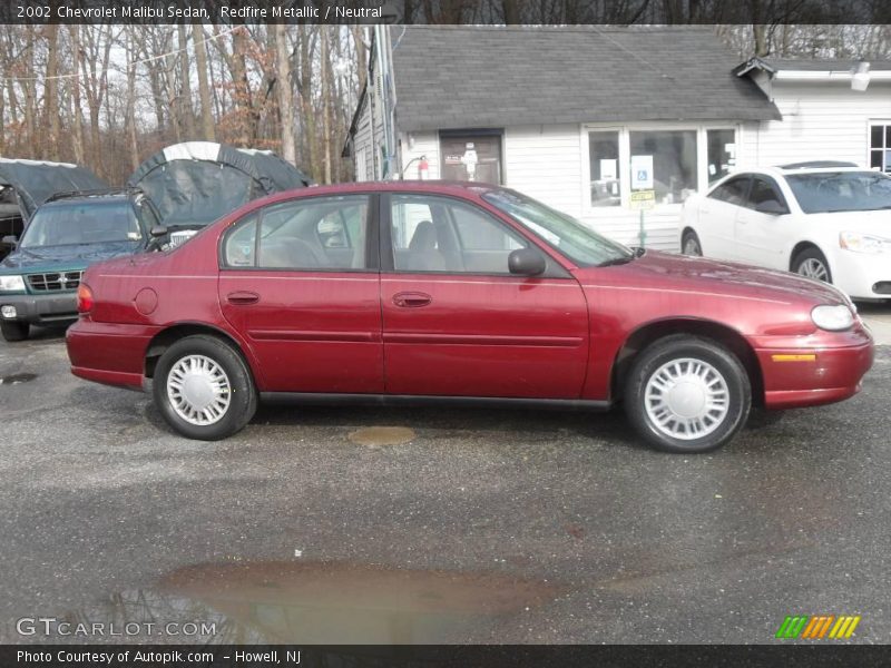 Redfire Metallic / Neutral 2002 Chevrolet Malibu Sedan