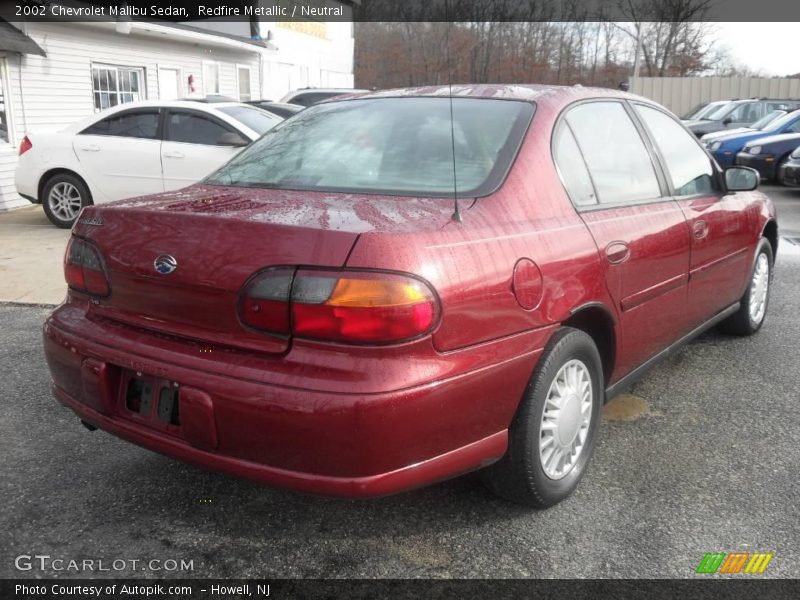 Redfire Metallic / Neutral 2002 Chevrolet Malibu Sedan