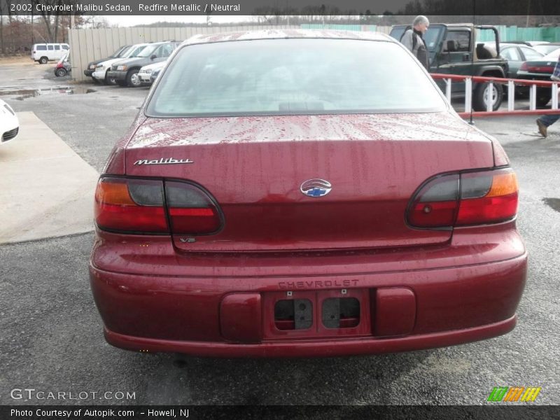 Redfire Metallic / Neutral 2002 Chevrolet Malibu Sedan