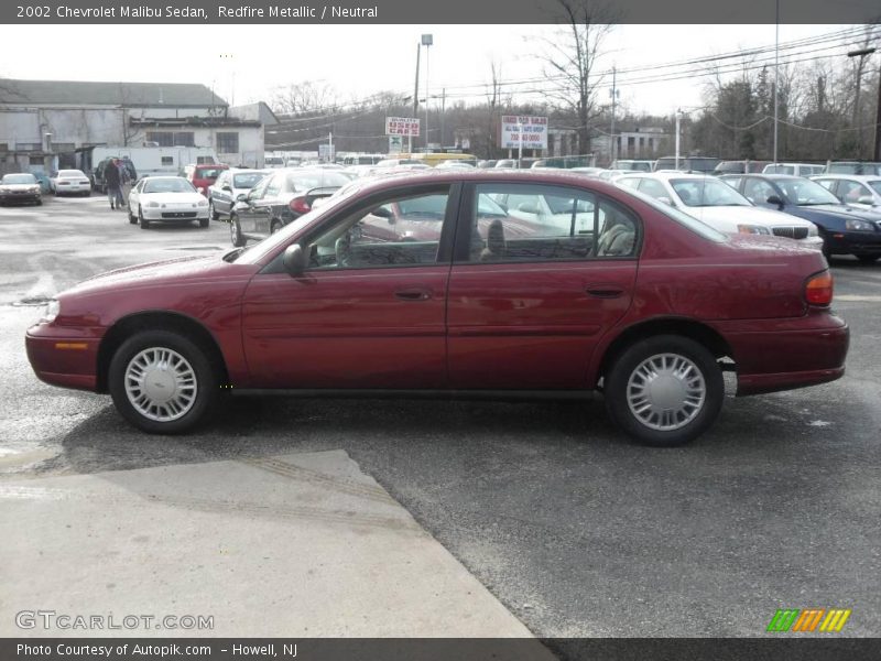 Redfire Metallic / Neutral 2002 Chevrolet Malibu Sedan