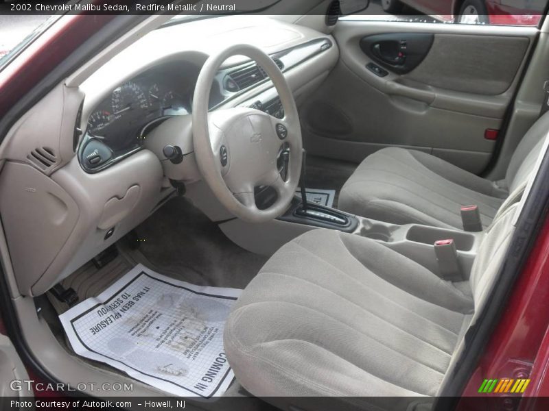Redfire Metallic / Neutral 2002 Chevrolet Malibu Sedan
