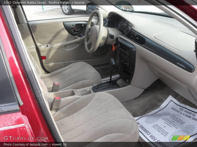 Redfire Metallic / Neutral 2002 Chevrolet Malibu Sedan