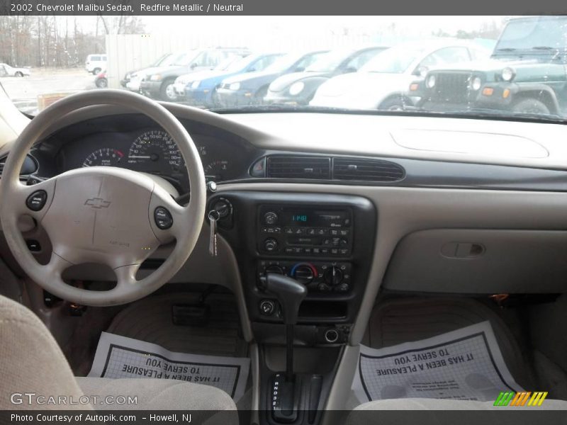 Redfire Metallic / Neutral 2002 Chevrolet Malibu Sedan