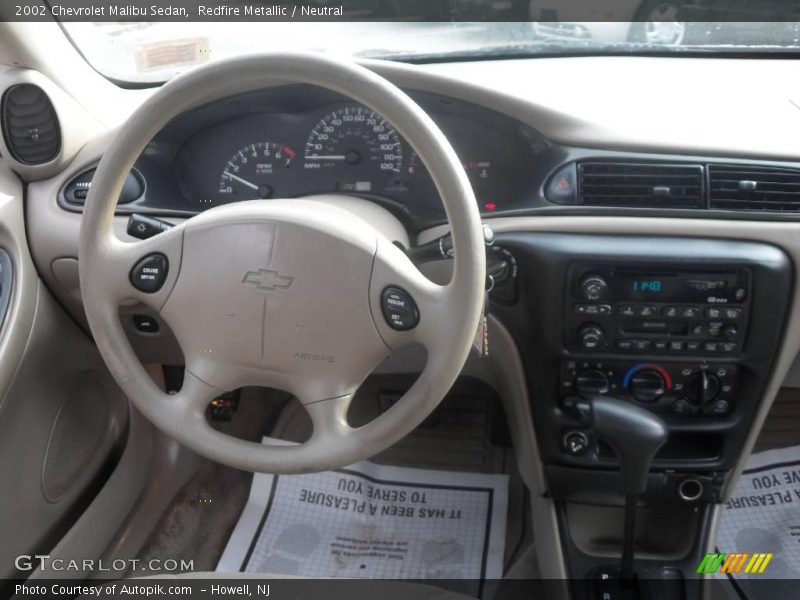 Redfire Metallic / Neutral 2002 Chevrolet Malibu Sedan