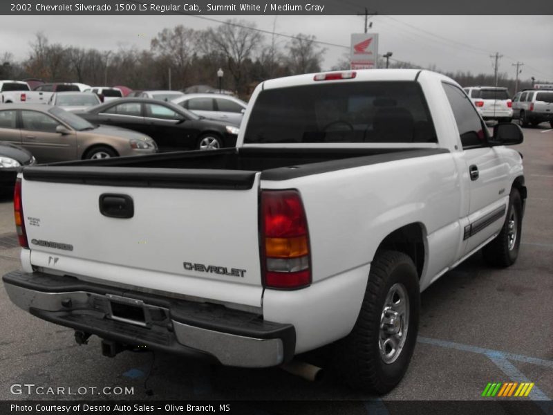 Summit White / Medium Gray 2002 Chevrolet Silverado 1500 LS Regular Cab
