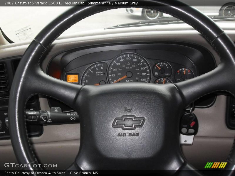 Summit White / Medium Gray 2002 Chevrolet Silverado 1500 LS Regular Cab
