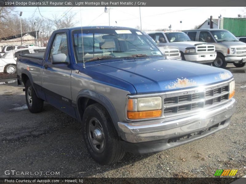 Light Montego Blue Pearl Metallic / Gray 1994 Dodge Dakota SLT Regular Cab