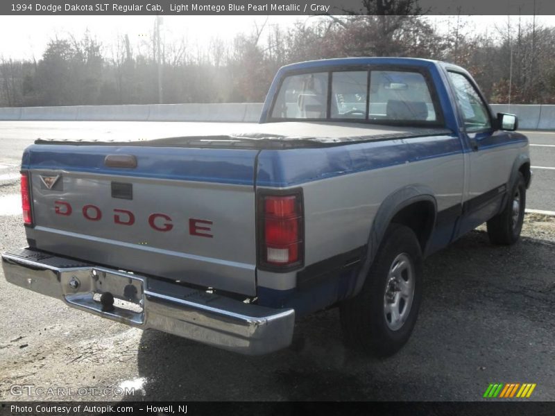 Light Montego Blue Pearl Metallic / Gray 1994 Dodge Dakota SLT Regular Cab