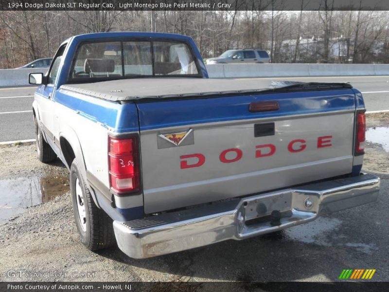 Light Montego Blue Pearl Metallic / Gray 1994 Dodge Dakota SLT Regular Cab
