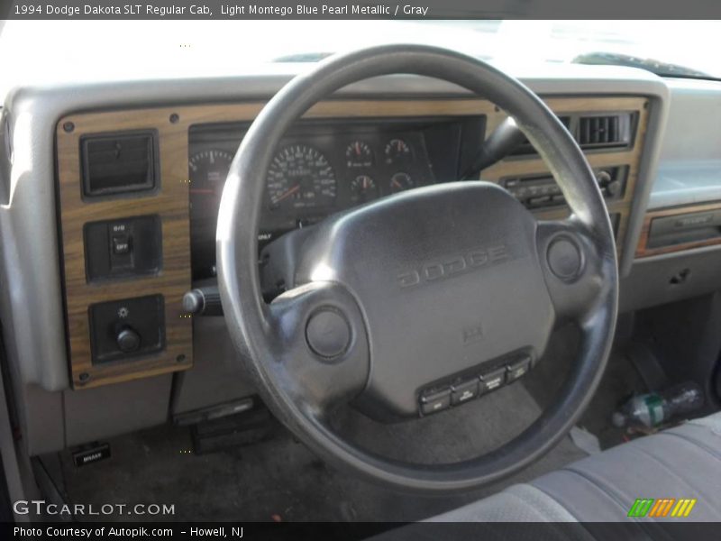 Light Montego Blue Pearl Metallic / Gray 1994 Dodge Dakota SLT Regular Cab