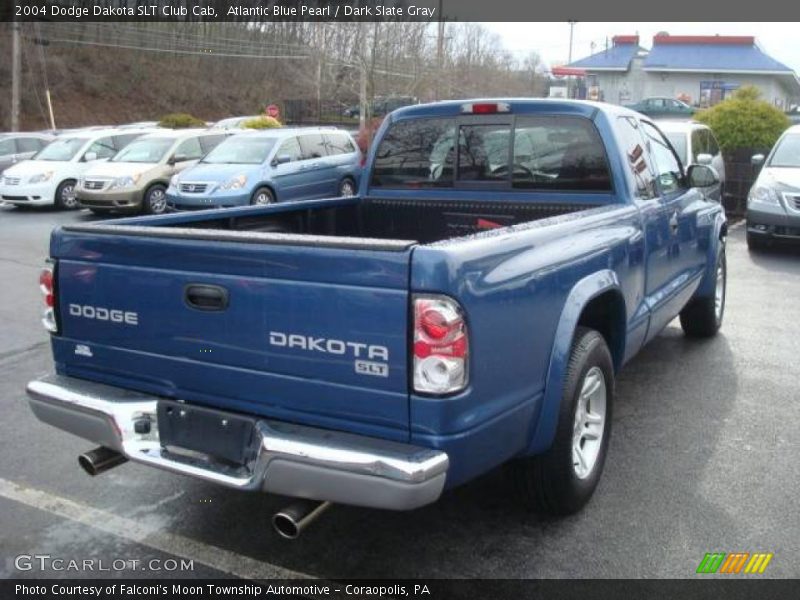 Atlantic Blue Pearl / Dark Slate Gray 2004 Dodge Dakota SLT Club Cab