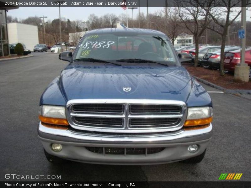 Atlantic Blue Pearl / Dark Slate Gray 2004 Dodge Dakota SLT Club Cab